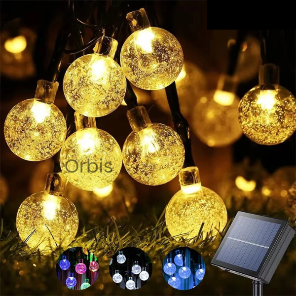 Orbis - Luzes de Globo Solar LED para Decoração Externa