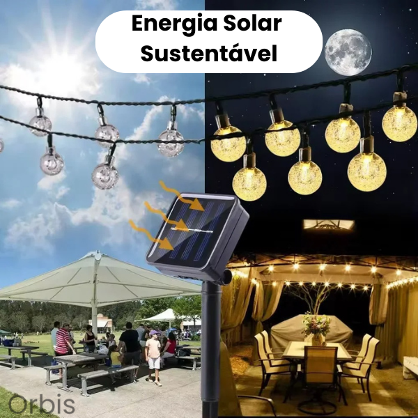 Orbis - Luzes de Globo Solar LED para Decoração Externa
