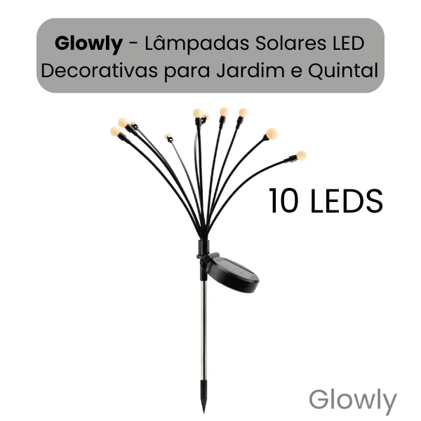 Glowly - Lâmpadas Solares LED Decorativas para Jardim e Quintal