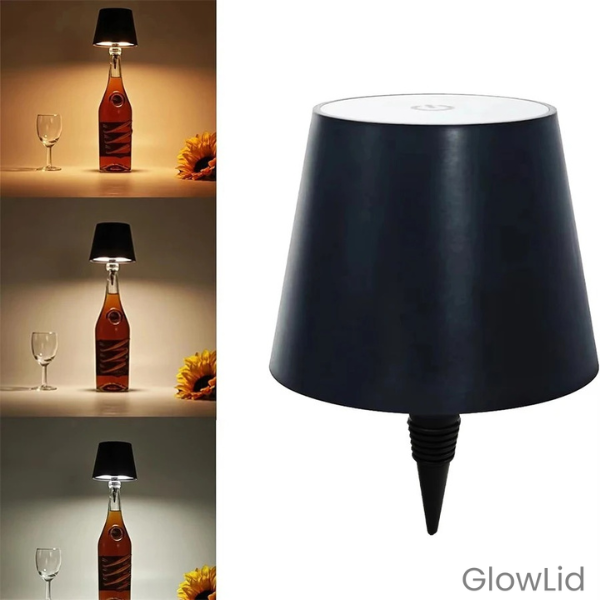 GlowLid – Abajur Elegante Para Garrafa