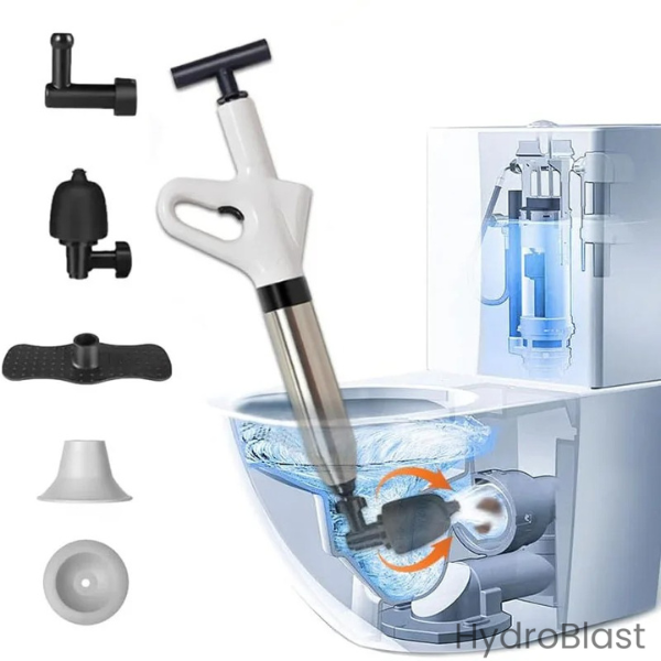 HydroBlast - Desentupidor de Alta Pressão para Pia, Ralo e Vaso Sanitário