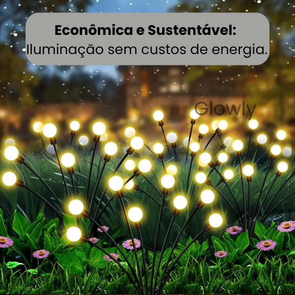 Glowly - Lâmpadas Solares LED Decorativas para Jardim e Quintal