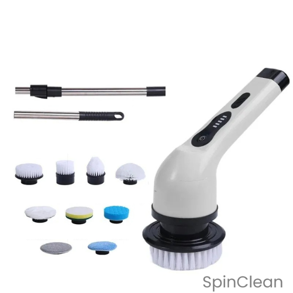 SpinClean - Escova Elétrica Sem Fio Multifuncional para Limpeza