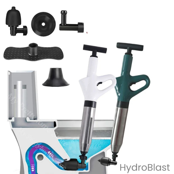 HydroBlast - Desentupidor de Alta Pressão para Pia, Ralo e Vaso Sanitário