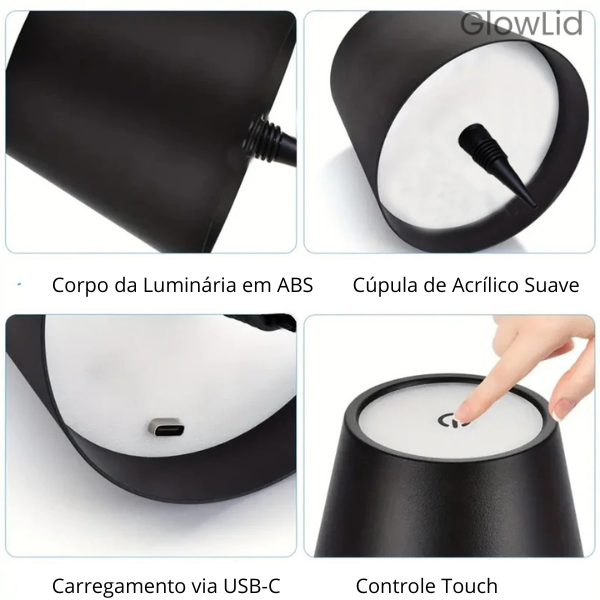 GlowLid – Abajur Elegante Para Garrafa