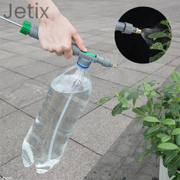 Jetix - Borrifador Ajustável para Garrafa PET - Pulverizador de Pressão e Bico de Nebulização para Jardinagem