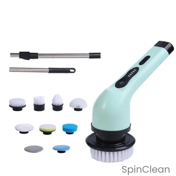 SpinClean - Escova Elétrica Sem Fio Multifuncional para Limpeza