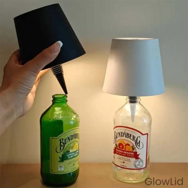 GlowLid – Abajur Elegante Para Garrafa