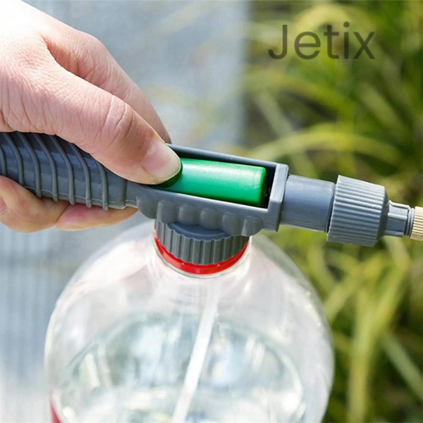 Jetix - Borrifador Ajustável para Garrafa PET - Pulverizador de Pressão e Bico de Nebulização para Jardinagem