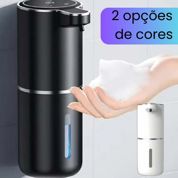 Foamy - Dispenser Automático de Espuma - Sem Toque, Recarregável via USB e com Espuma Ajustável para Banheiro