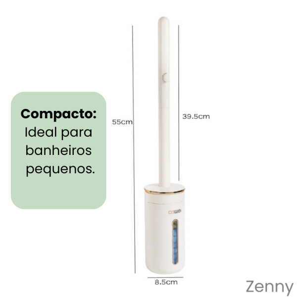 Zenny - Escova de Limpeza com Refil Descartável para Banheiros