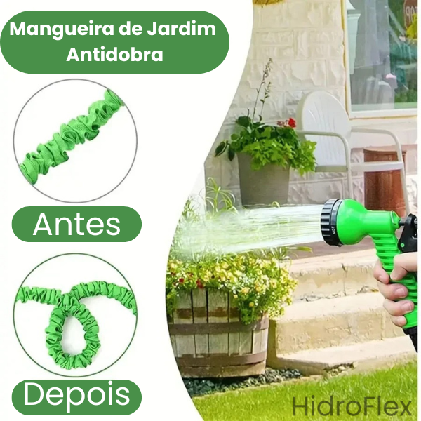 HydroFlex - Mangueira Extensível Mágica com 7 Funções de Pulverização para Jardim e Casa