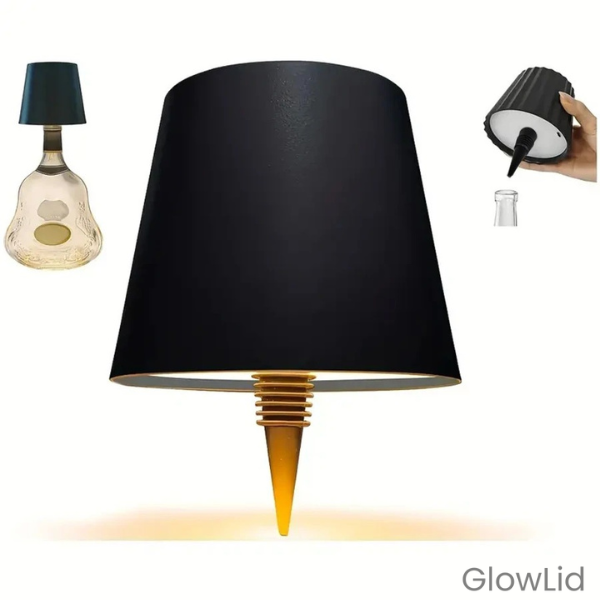 GlowLid – Abajur Elegante Para Garrafa