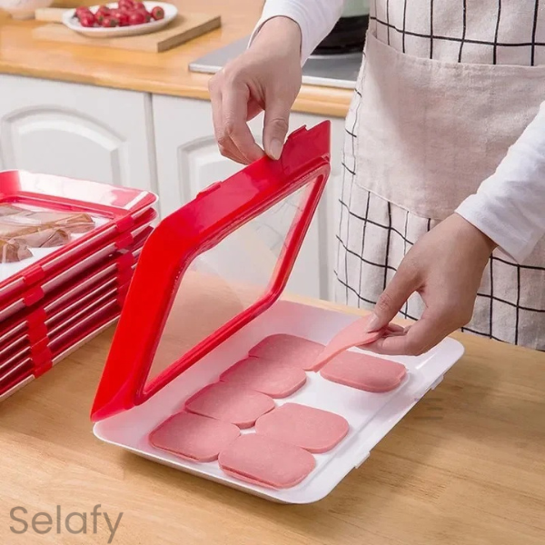 Selafy – Organizadora de Geladeira com Tecnologia de Vedação | Mantenha seus Alimentos Frescos por Dias
