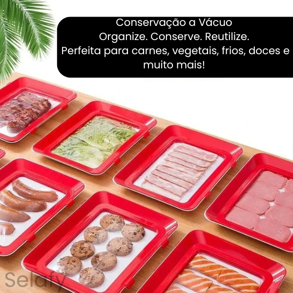 Selafy – Organizadora de Geladeira com Tecnologia de Vedação | Mantenha seus Alimentos Frescos por Dias