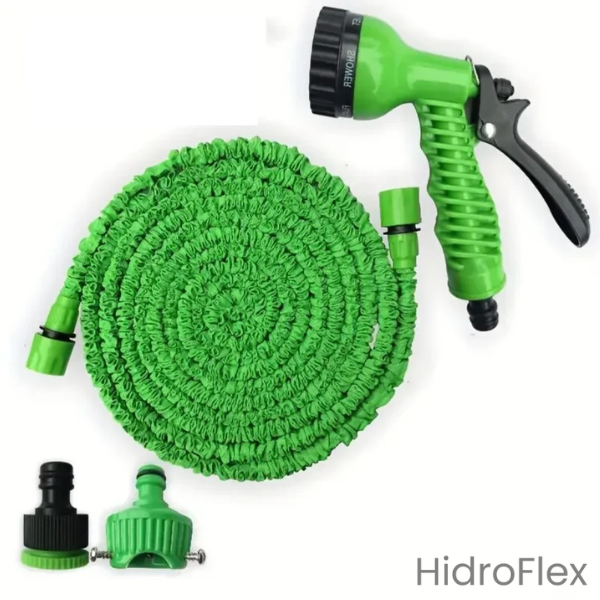 HydroFlex - Mangueira Extensível Mágica com 7 Funções de Pulverização para Jardim e Casa