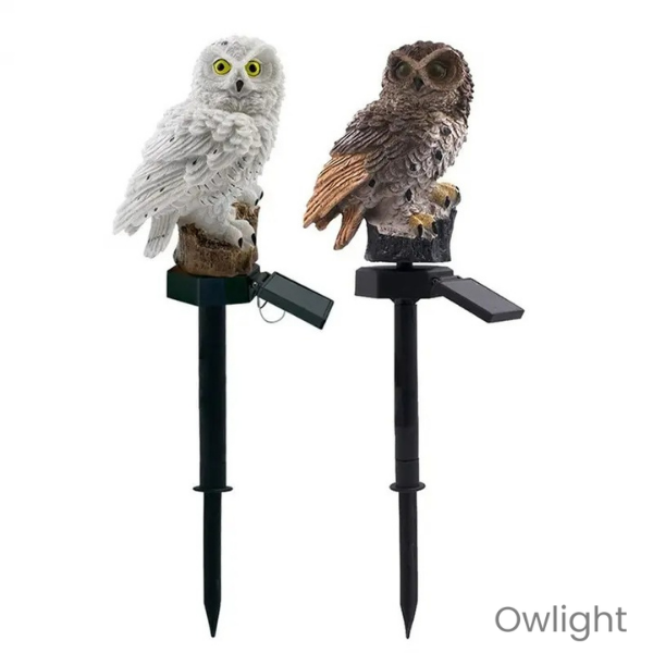 Owlight - Luminária de Coruja à Prova d'Água com Energia Solar