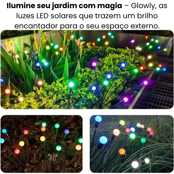 Glowly - Lâmpadas Solares LED Decorativas para Jardim e Quintal