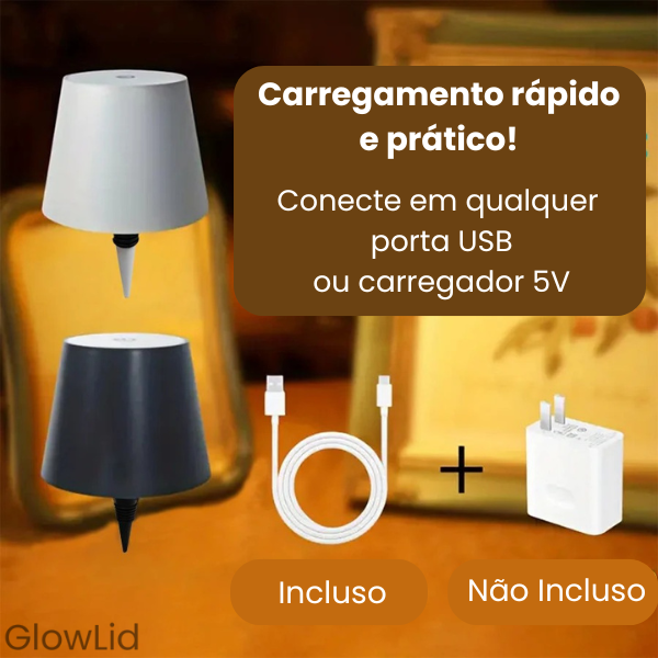 GlowLid – Abajur Elegante Para Garrafa