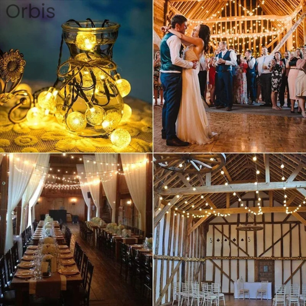 Orbis - Luzes de Globo Solar LED para Decoração Externa