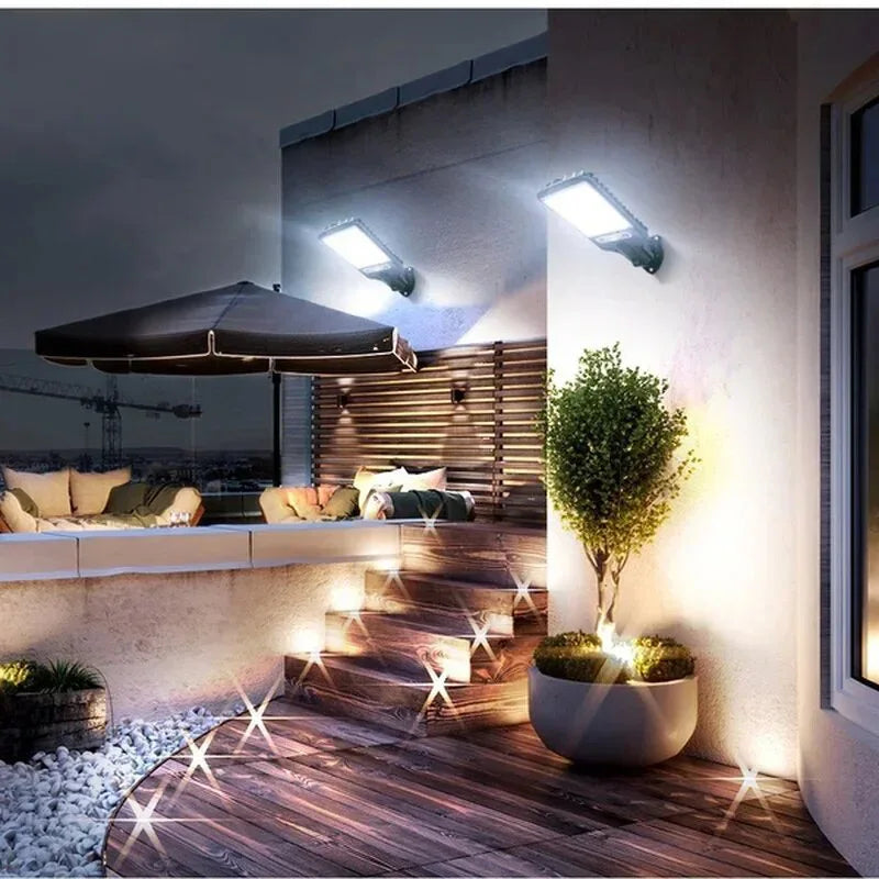 Solara - Luminária Solar Sensorial COB - Iluminação Inteligente e Sustentável para Áreas Externas