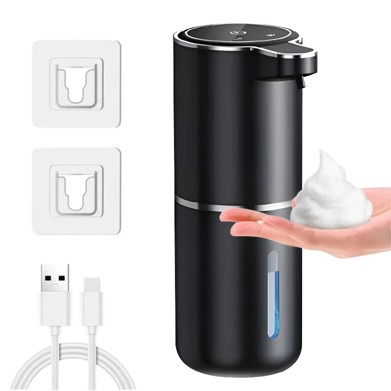 Foamy - Dispenser Automático de Espuma - Sem Toque, Recarregável via USB e com Espuma Ajustável para Banheiro