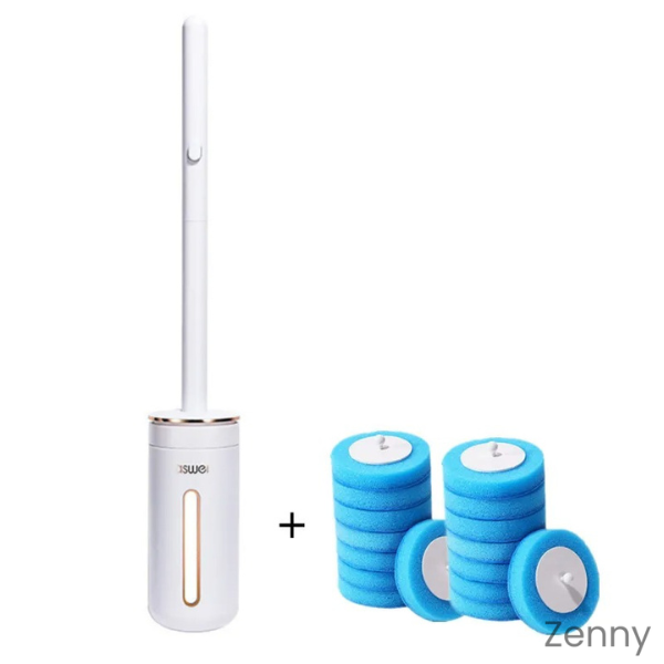 Zenny - Escova de Limpeza com Refil Descartável para Banheiros