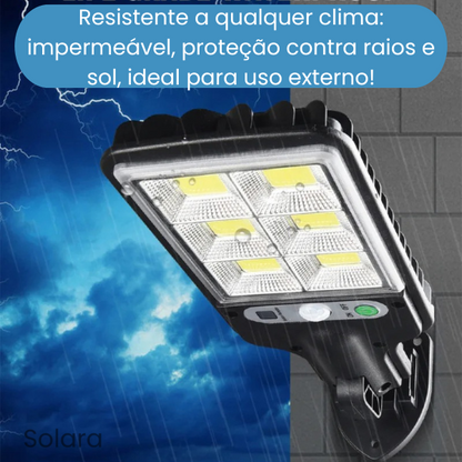 Solara - Luminária Solar Sensorial COB - Iluminação Inteligente e Sustentável para Áreas Externas