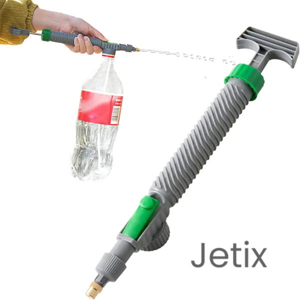 Jetix - Borrifador Ajustável para Garrafa PET - Pulverizador de Pressão e Bico de Nebulização para Jardinagem