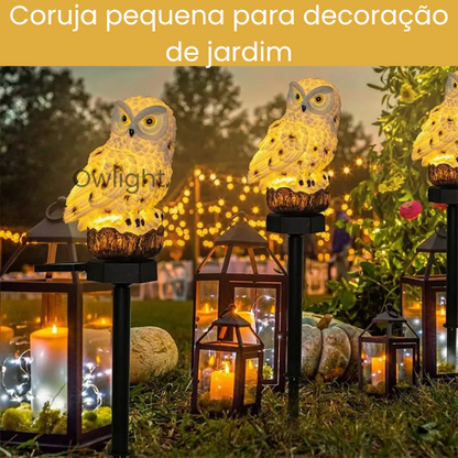 Owlight - Luminária de Coruja à Prova d'Água com Energia Solar