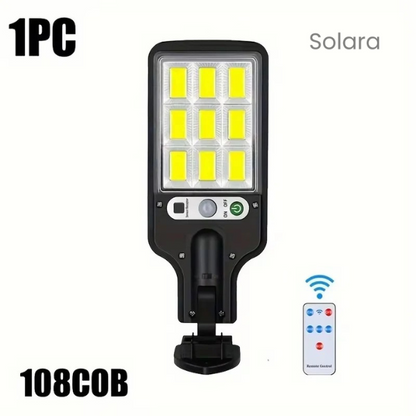 Solara - Luminária Solar Sensorial COB - Iluminação Inteligente e Sustentável para Áreas Externas