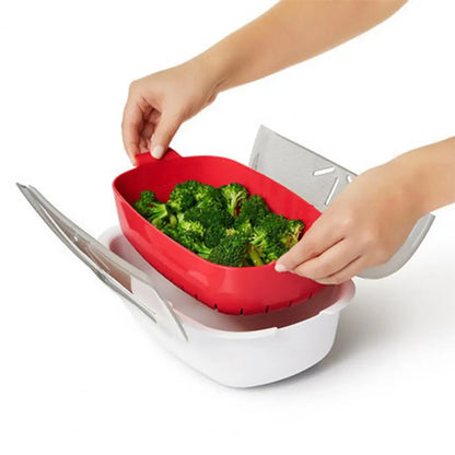 VaporChef - Recipiente Portátil para Cozinhar no Vapor no Micro-ondas