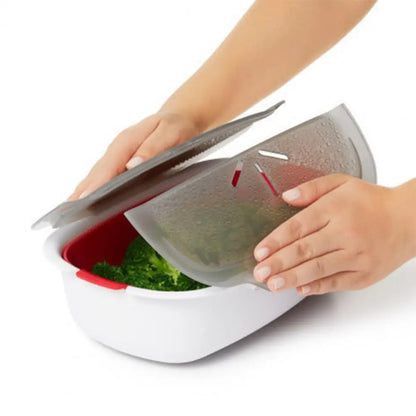 VaporChef - Recipiente Portátil para Cozinhar no Vapor no Micro-ondas