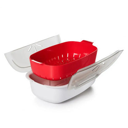VaporChef - Recipiente Portátil para Cozinhar no Vapor no Micro-ondas