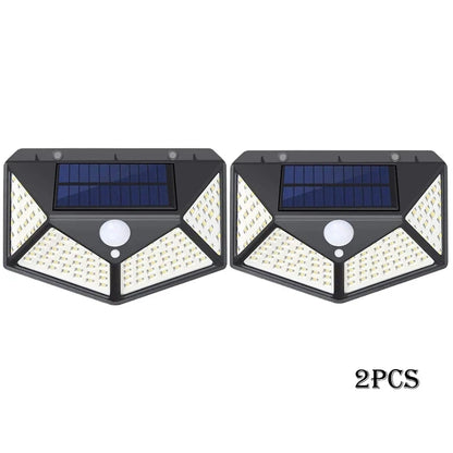 LumiLight - Luz Solar LED com Sensor de Movimento, Ângulo Amplo de 270° e Iluminação Brilhante para Jardim, Quintal e Área Externa